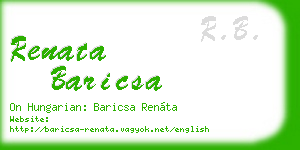 renata baricsa business card